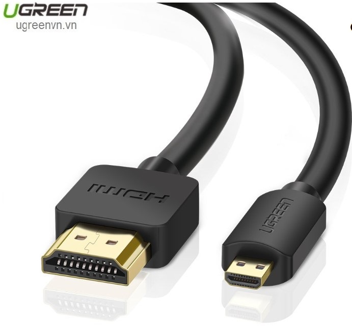 Cáp Micro HDMI to HDMI dài 2m chính hãng Ugreen 30103 cao cấp